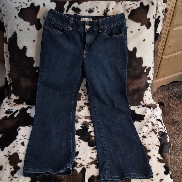 MICHAEL Michael Kors Indigo Wide Leg Jeans - Picture 1 of 13